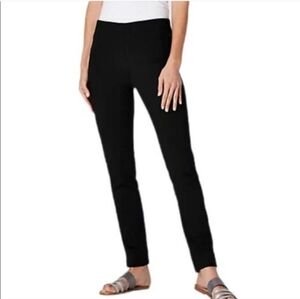 J. Jill Essential Cotton Stretch Black Slim Skinny Pants 8 Casual Minimalist